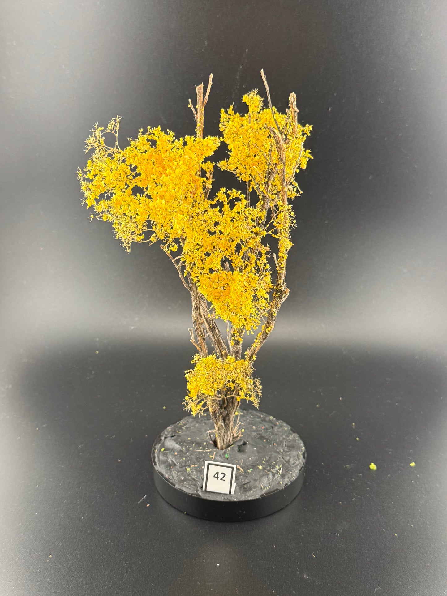 HO/N SCALE Realistic Yellow Trumpet Tree 7.5" #42