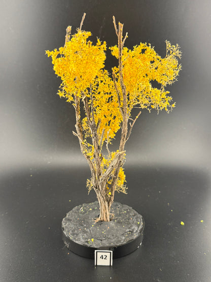 HO/N SCALE Realistic Yellow Trumpet Tree 7.5" #42